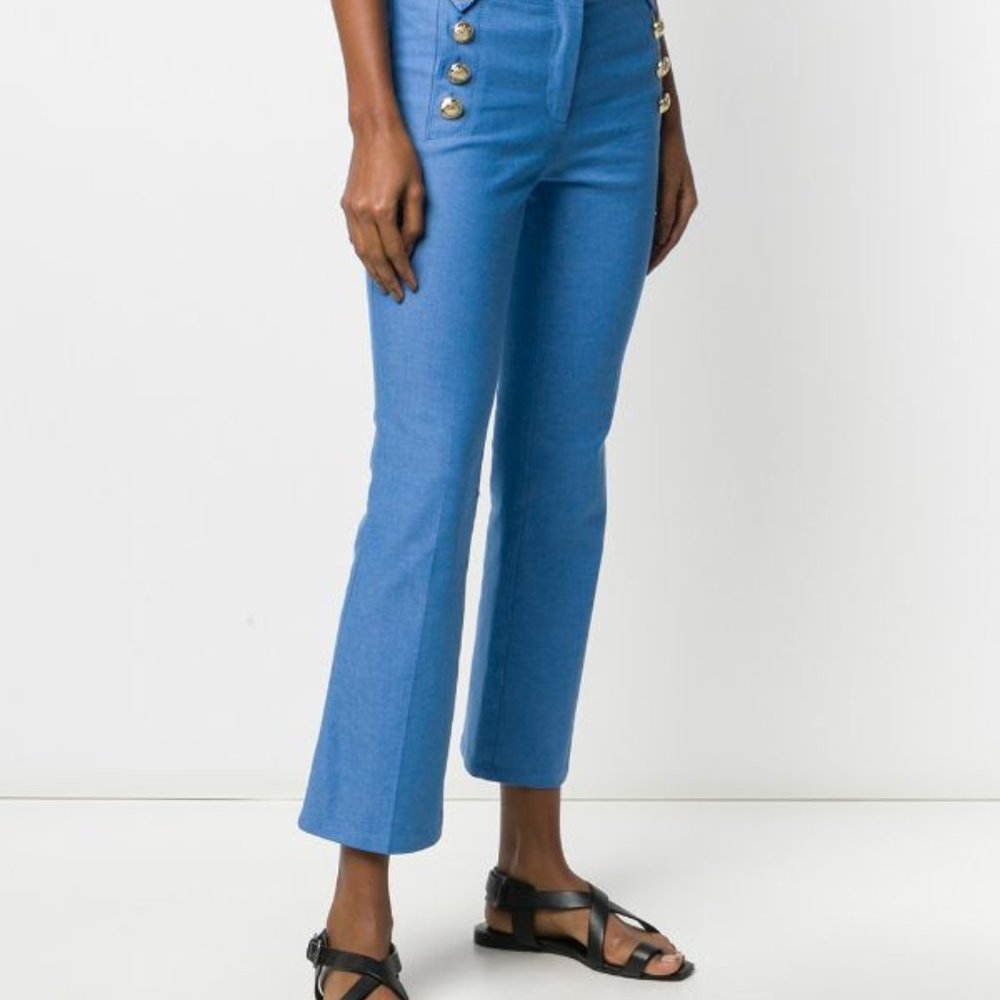 DEREK LAM 10 CROSBY Robertson Cropped Flared sz 12